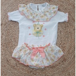 Conjunto niña osita gorro cumpleaños