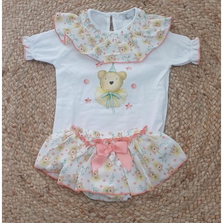 Conjunto niña osita gorro cumpleaños