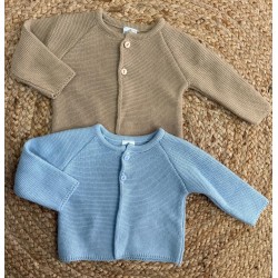 Chaqueta punto bobo basica botones