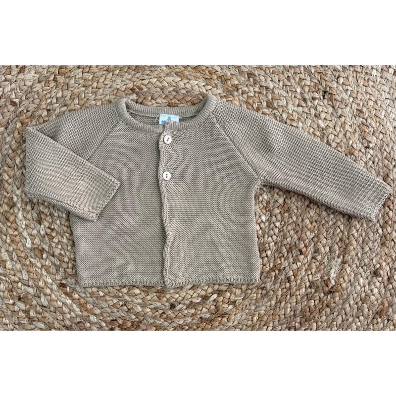 Chaqueta punto bobo basica botones