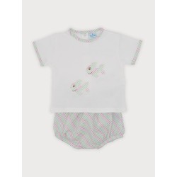 Conjunto 2p braga familia peces