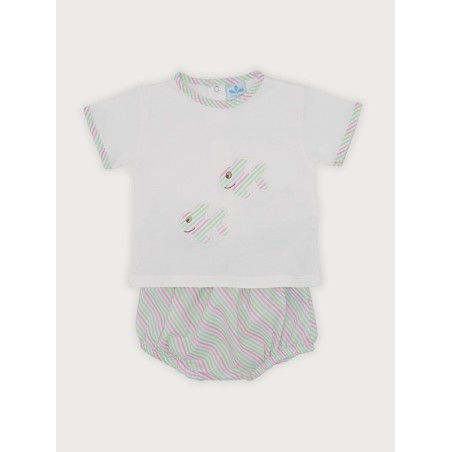 Conjunto 2p braga familia peces