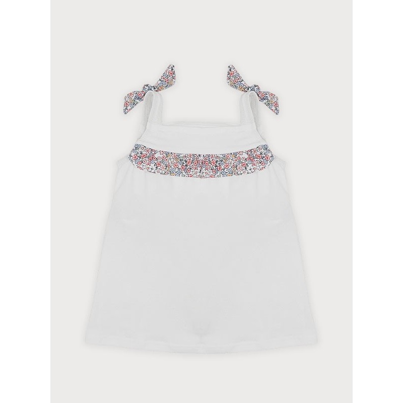 Vestido bebe familia lunares flor