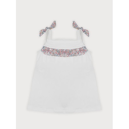 Vestido bebe familia lunares flor