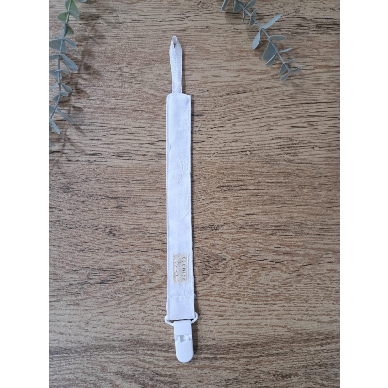 Chupetero bordado pato