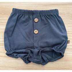 Pololo azul marino con dos botones de madera