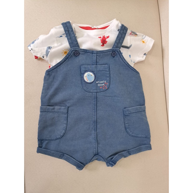 Conjunto peto y camiseta peces