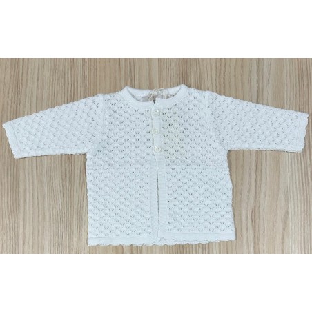 Rebeca calada blanca, 100% algodón