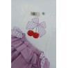 Conjunto Bba cereza vichy niña