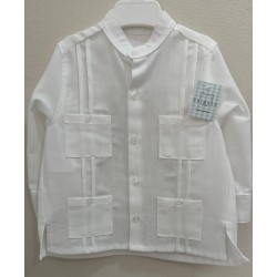 Camisa cubana blanca niño