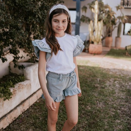 Camiseta niña vichy petra