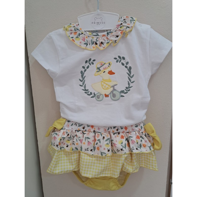 Conjunto niña bba pato bici