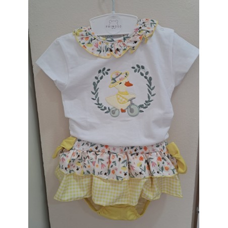 Conjunto niña bba pato bici