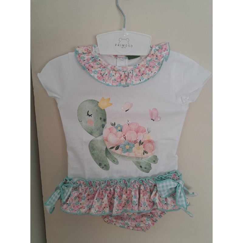 Conjunto baño niña tortuga
