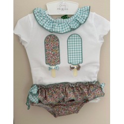 Conjunto baño niña helados