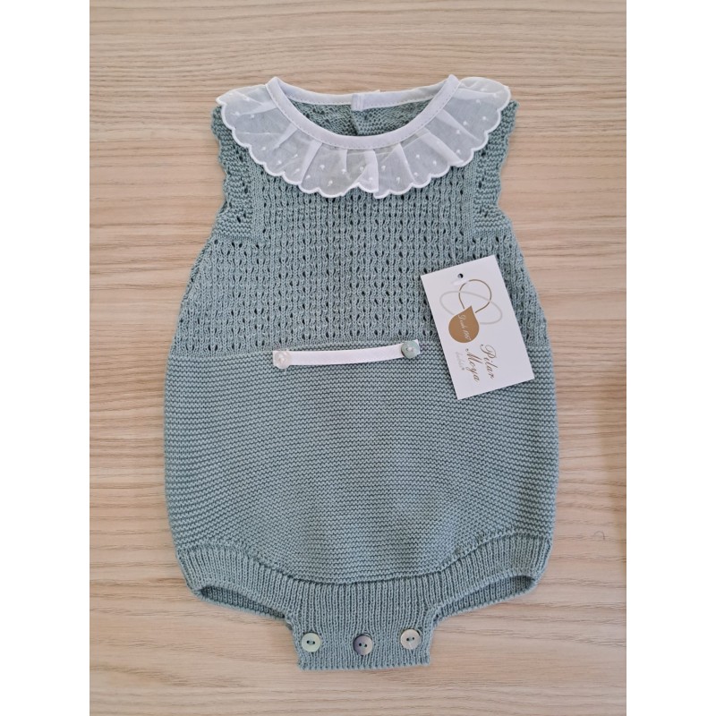 Pelele sisa cuello verde