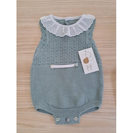 Pelele sisa cuello verde