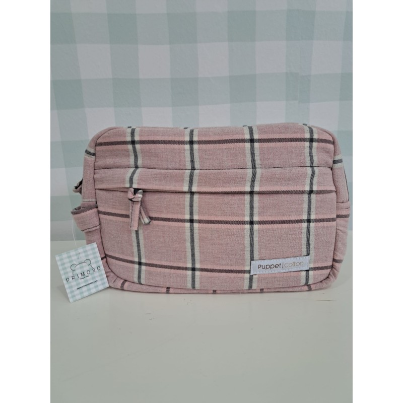 Neceser nantes rosa cuadros