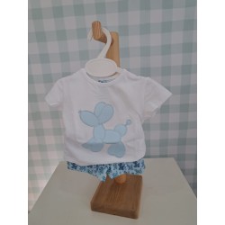 Conjunto baño perro globo