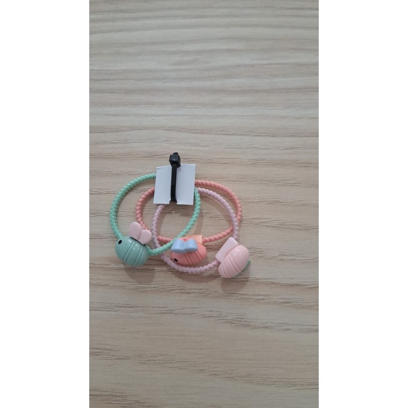 Coletero adornos niña pack 3 unidades