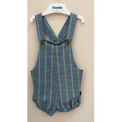 Peto azul con rayas verdes