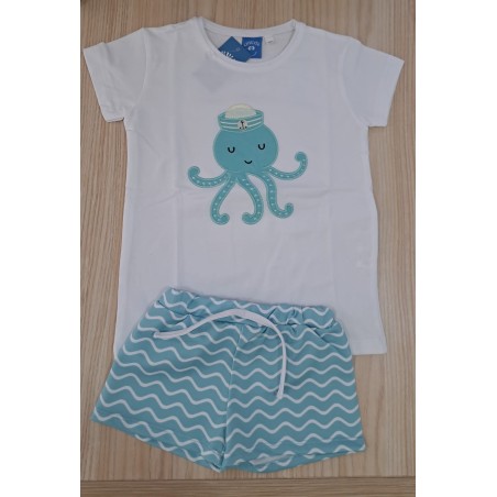 Conjunto baño niño pulpo marinero