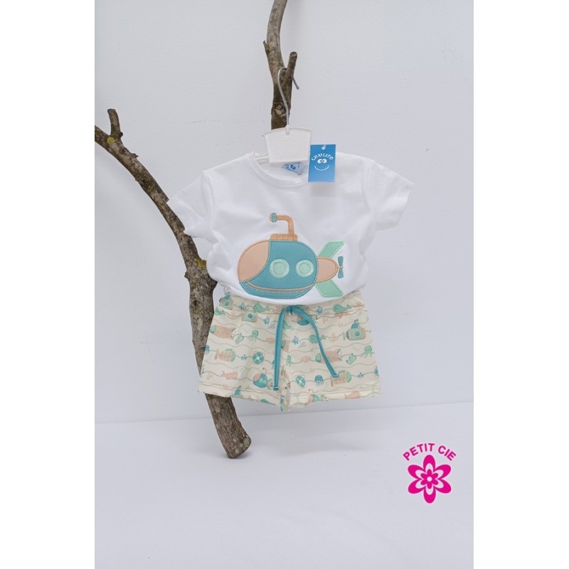 Conjunto baño niño submarino