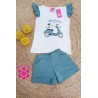 Conjunto niña moto