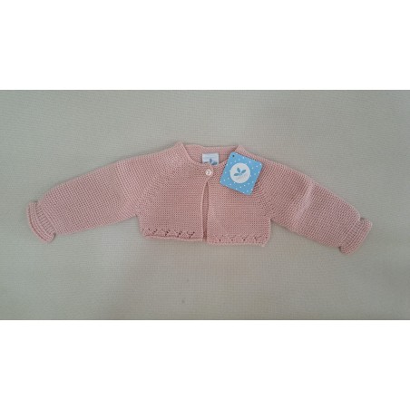 Rebeca corta punto básico calado