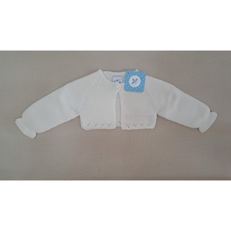 Rebeca corta punto básico calado