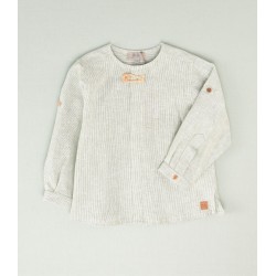 Camisa mil rayas niño color verde  Colección primavera-verano 2025 de la marca española José Varón