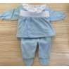 Conjunto de dos piezas con pie smock familia Elena