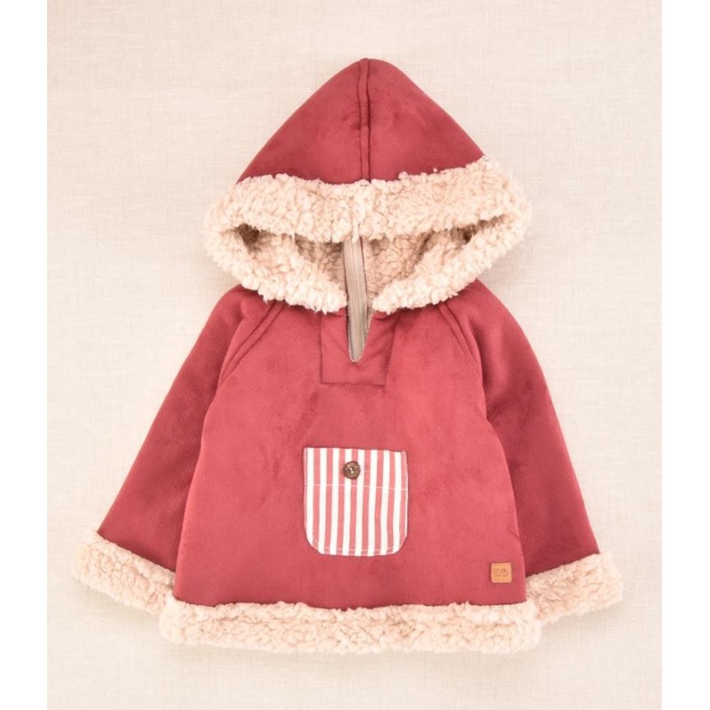 Sudadera burdeos bolsillo rayas de la marca española José Varón