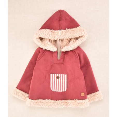 Sudadera burdeos bolsillo rayas de la marca española José Varón