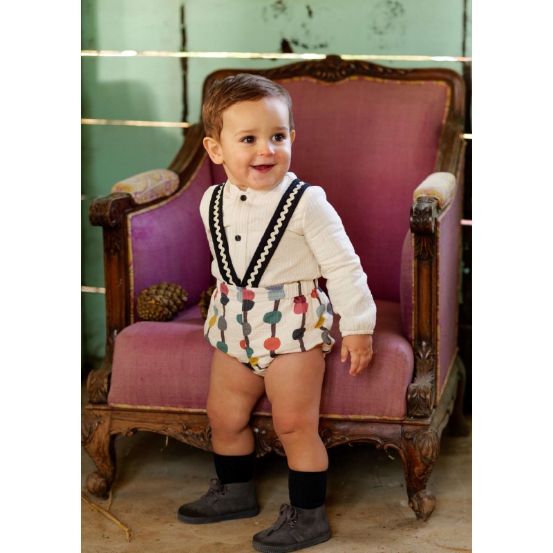 Blusa lisa bebe crudo