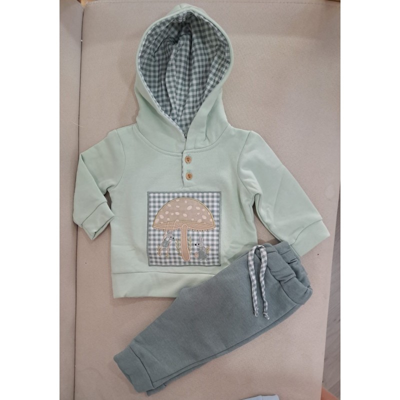 Chandal verde vichy seta