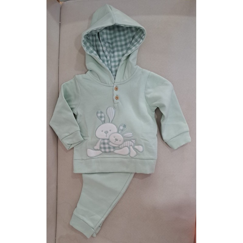 Chandal verde conejito trapo