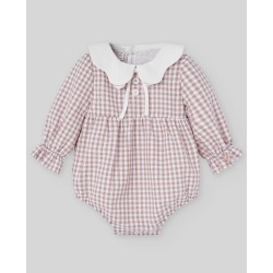 Pelele corto cuadros